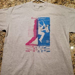 Lot of 2 90s Beach Party! Single Stitch Shirts on a 1998 Murina Tag! Kenosha, WI